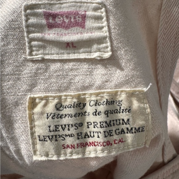 Levi’s Fresh Hendrix Pastel Pink Overalls Dress / Jumper Size XL 100% Cotton - Picture 14 of 16